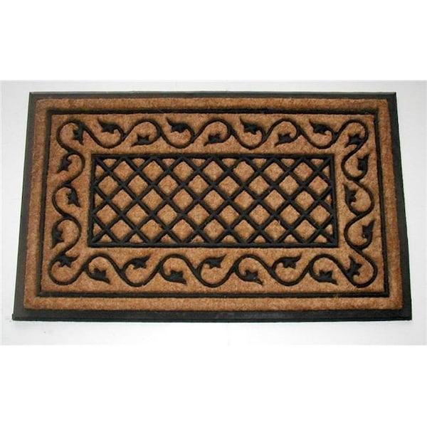 Geo Crafts G336-39 Ivy Border 24 x 39 in. Rubber Back Lattice Doormat G336-39 IVY BORDER - main